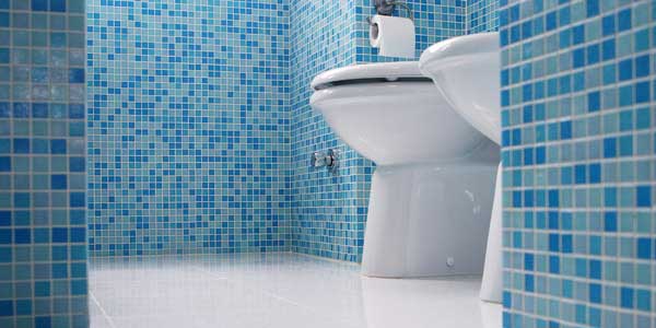 Tile and grout before and after detail