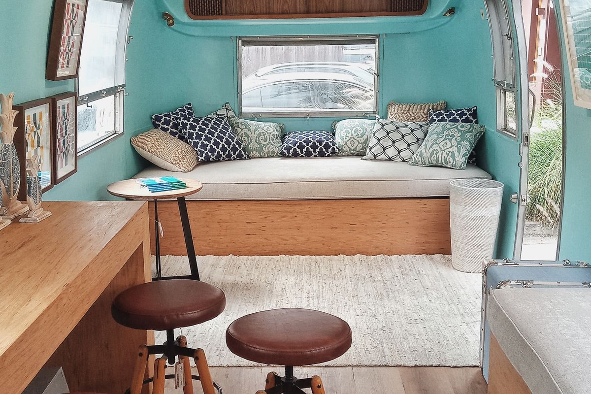 Caravan or boat interior upholstery
